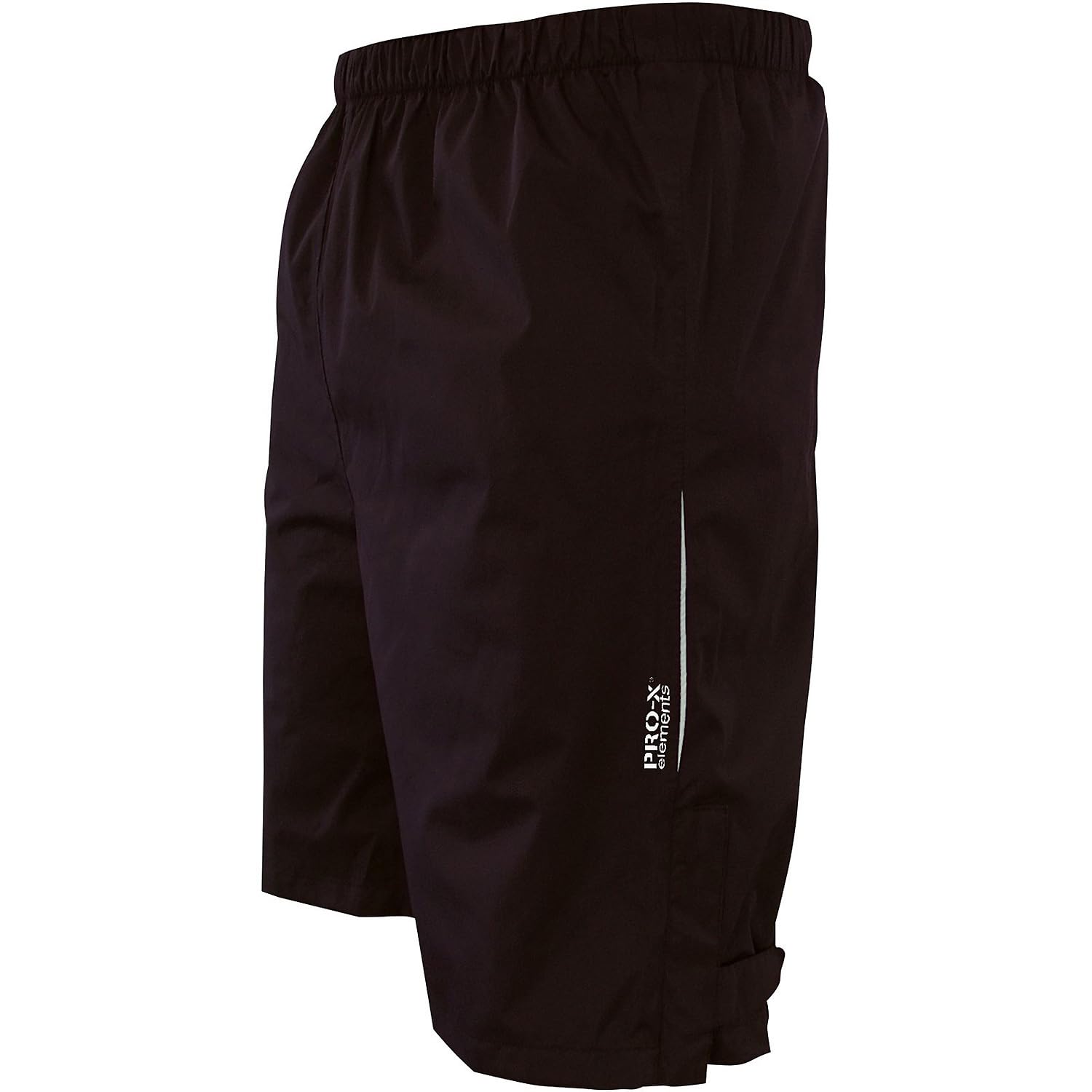 PRO-X elements XL&D Regen-Überhose kurz ONTARIO I Ultraleichte, atmungsaktive Regenhose Herren mit gedoppelter Sitzfläche I Reflektierend, wasserdicht