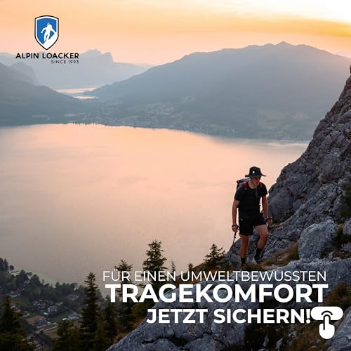ALPIN LOACKER Wasserdichter Regenhut – Atmungsaktiver Outdoor Hut für Herren & Damen – Nachhaltiger Wanderhut aus 100% recyceltem Polyester – Perfekt für Camping, Trekking, Wandern & Alltag, S-M