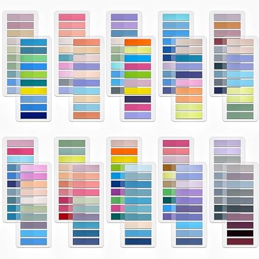 YIKAOMAI® 4000 Piezas Notas Adhesivas, 20 Set Morandi Con Página Transparente, para Oficina Escuela Hogar (Morandi 20 Libros de 4000 Hojas) | Ya disponible en tu tienda friki favorita! En mundofriki.es!