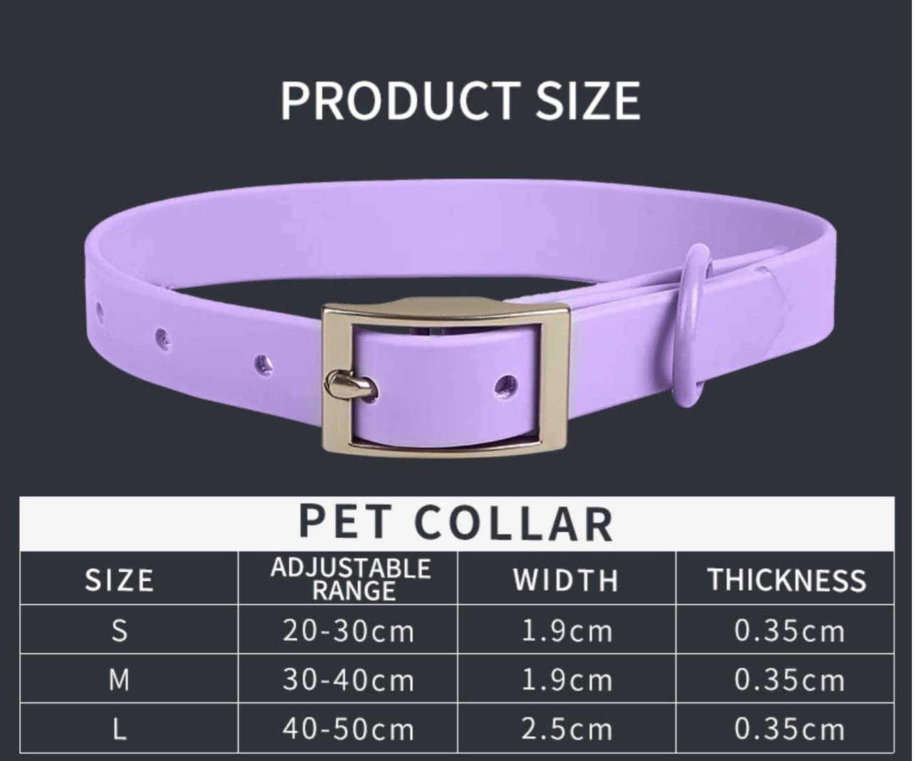 Cosyhome Adjustable Dog Collar with Airtag Holder: Durable Dog Collars, Soft Rubber Coated Webbing - Image 4