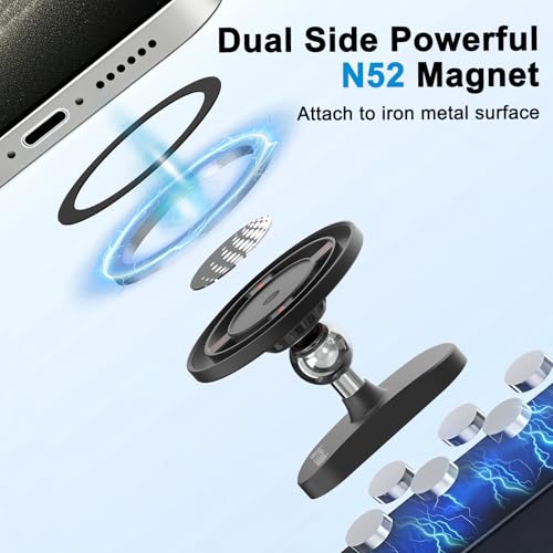 Magnetic Phone Holder Set of 2, Golf Cart Phone Holder, Golf Accessories - Image 2