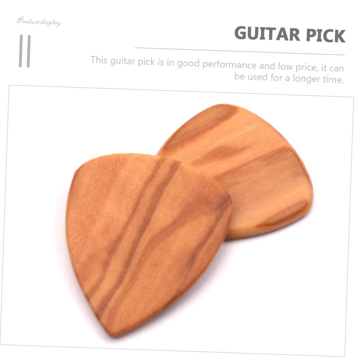Toyvian 20piezas Púas De Guitarra Olivo De Accesorio De Guitarra Ligero y Portátil Diseño Ergonómico y Eléctricas