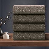 4 Piece Bath Towel Oversized Bath Sheet 35"x70" Bathroom Towel Extra Large Bath Towel Set Soft Highl