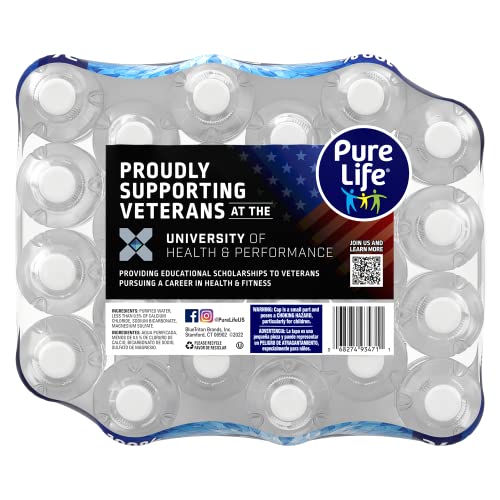 Image of Pure Life Purified Water, 16.9 oz. Bottles, 2 Cases (24 Bottles)