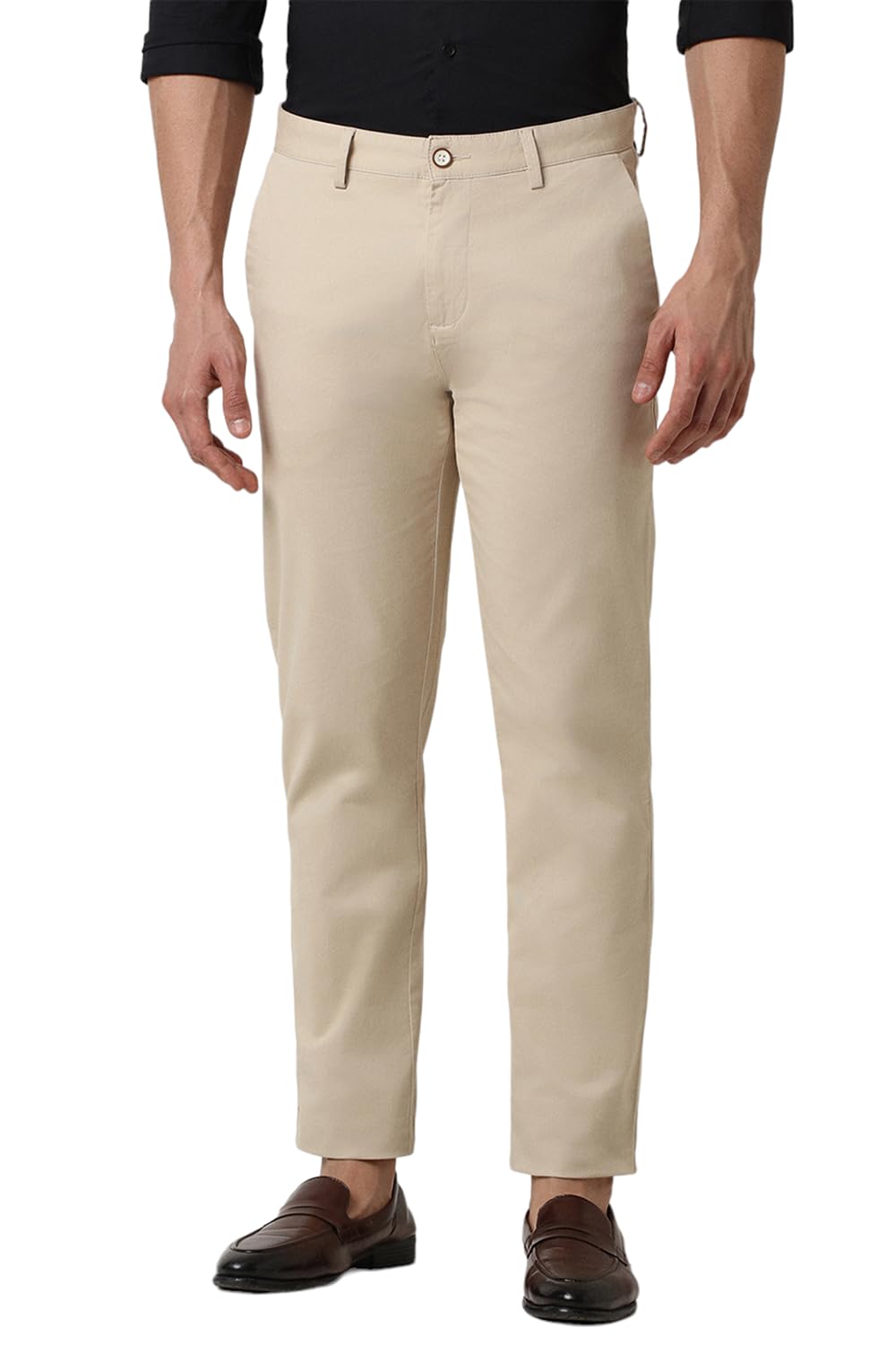 peter england Men's Slim Fit Mid Rise Pants-picture-32
