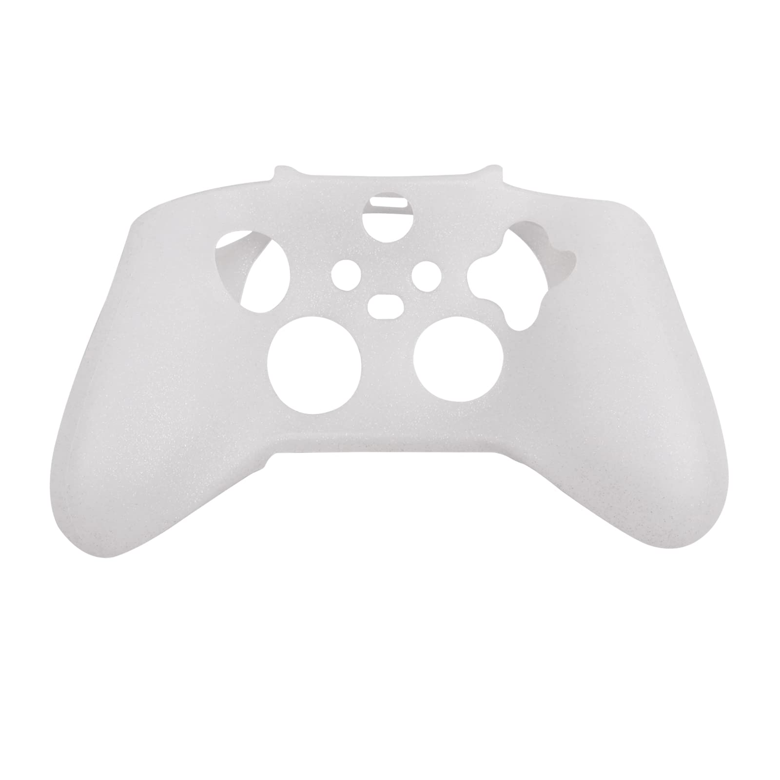 RALAN Skin per controller glitterata per serie Xbox, custodia protettiva in silicone antiscivolo compatibile con joystick Xbox Series Gamepad con 4 tappi per gatti e impugnatura nera per pollice Pro x
