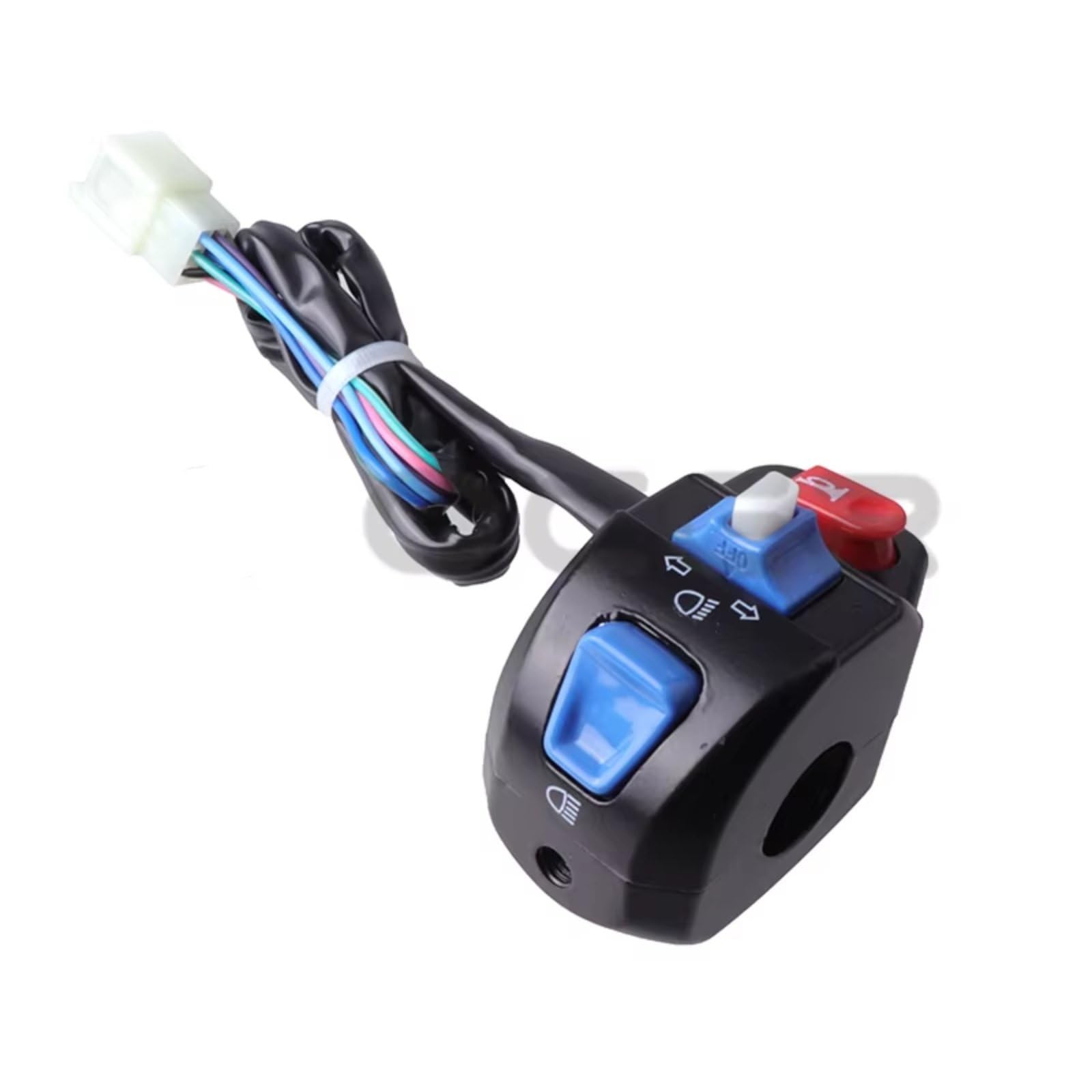 Interruttore Di Controllo Del Manubrio Motociclo Sinistro Destro Accessori Universali Per Scooter Ciclomotori 12V Con Indicatori Direzione A Clacson Blocco Comandi Moto(Left)