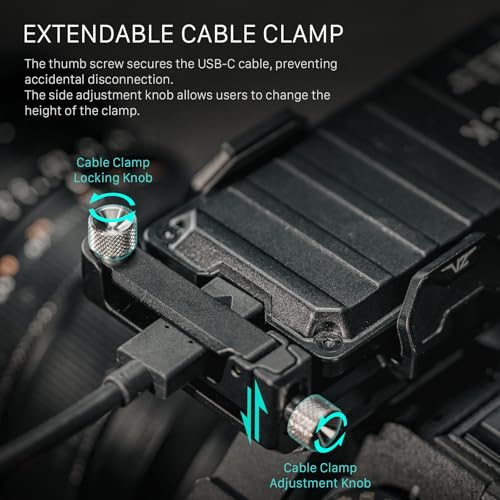 TILTA Universal SSD Drive Mount with Two 1/4″-20 Screws Compatible with Many SSDs, Fits 50-70 mm Wide and 15 mm Thick SSDs - Image 3