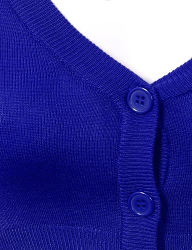 Image of Allsense Women's Cropped Bolero Shrug Cardigan | 3 /4 Sleeve, Button Down, Lightweight Knit Sweater