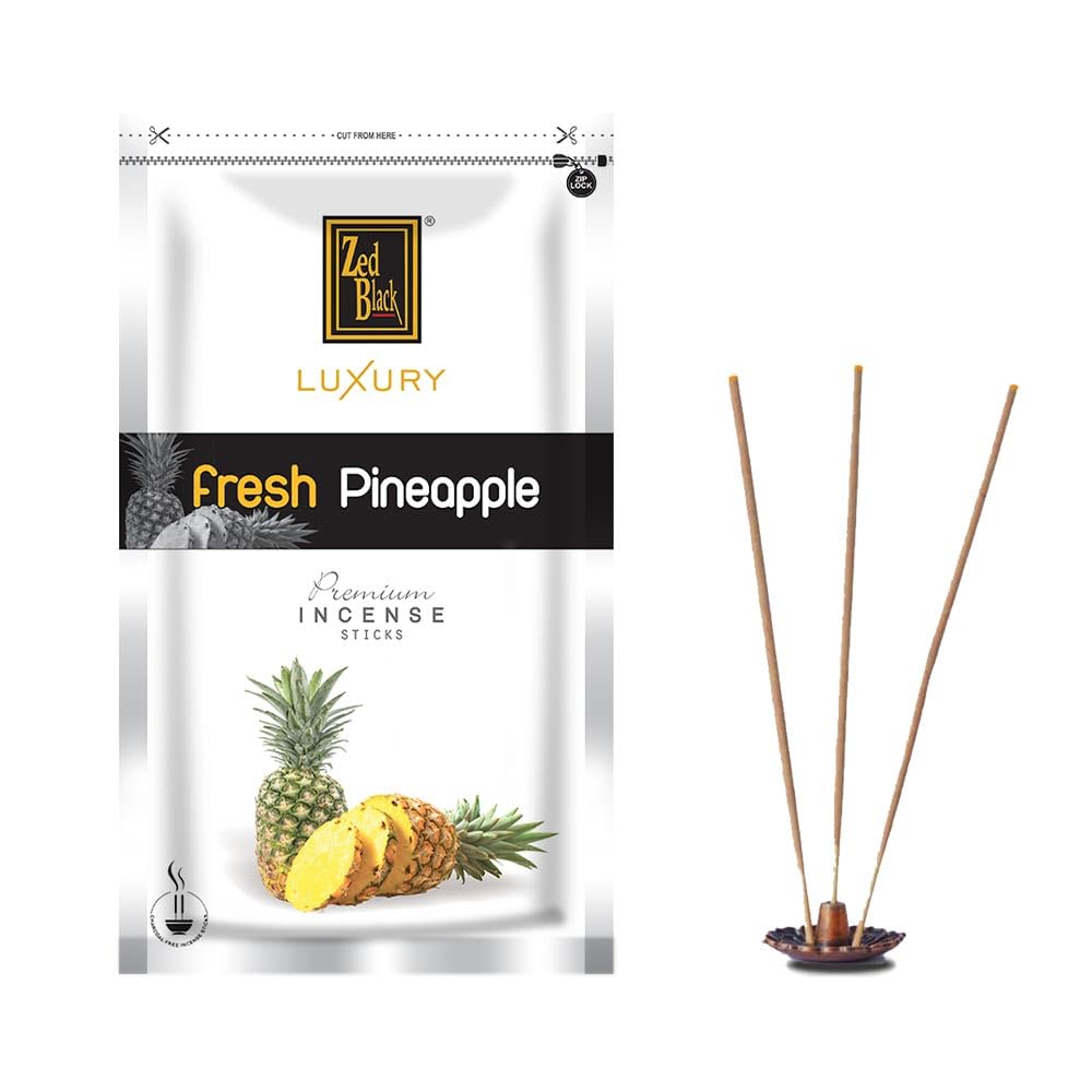 Zed Black Medium Zipper Luxury Pineapple Incense Sticks - Pack of 1 - Fragrance Sticks (B0CQCWMTKM) Amazon Price History, Amazon Price Tracker