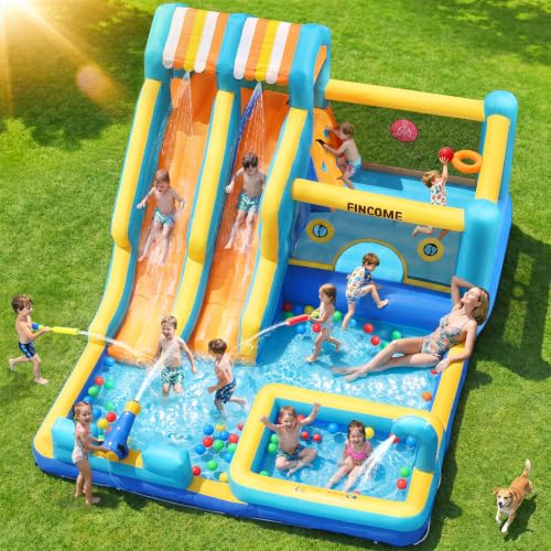 FINCOME 10-in-1 Water Slide