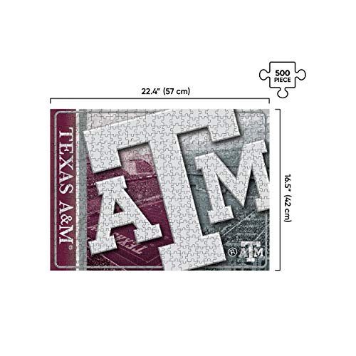 Image of FOCO NCAA Big Logo 500 Piece Jigsaw PZLZ