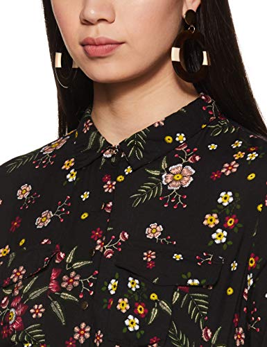 Image of Max Women Polka-Dot Printed Three-Quarter Sleeves Mini Dress