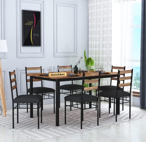 CHETAK FURNITURE Solid Sheesham Wood Rectangular 6 Seater Dining Table