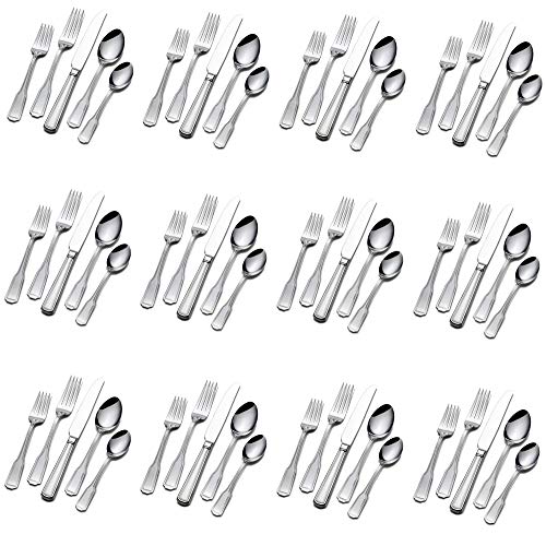 Wallace Whitney 1810 Stainless Steel 65pc Flatware Set Service for Twelve