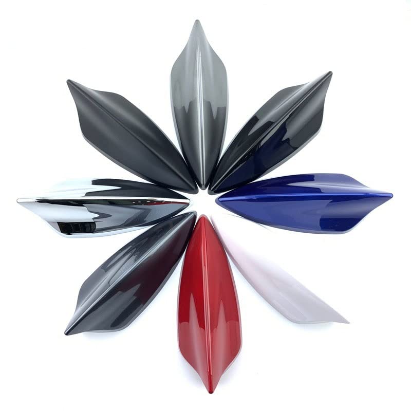 Antenna a Fin 5D Antenna Speciale Auto Auto Auto Aerial Aerial Signal Piano Piano Vernice Adatto for la maggior parte dei modelli di auto (Color : Carbon)