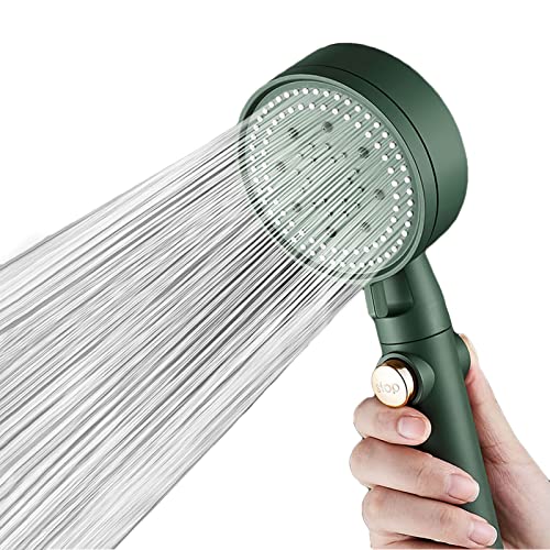 Pommeau de douche haute pression contre le manque de débit avec bouton pause - 2
