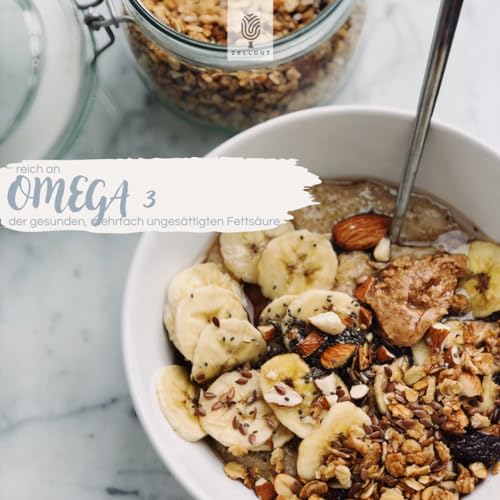 gekeimtes OMEGA-3 Müsli • 100% Rohkost • Basisch • reicht an Omega-3 • glutenfrei • vegan • Bio
