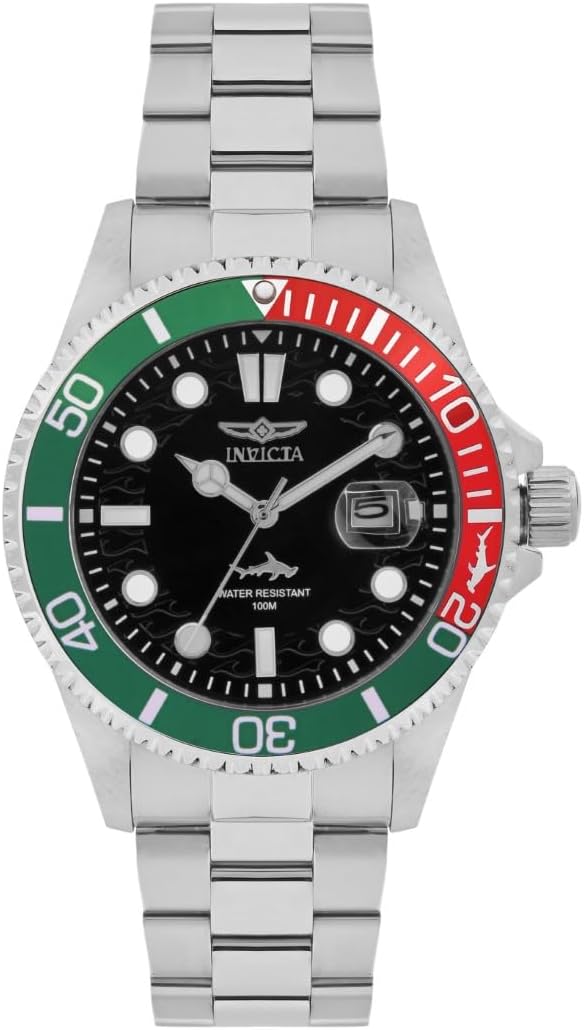 Invicta Pro Diver Men 43mm Stainless Steel Steel Black dial PC32 Quartz