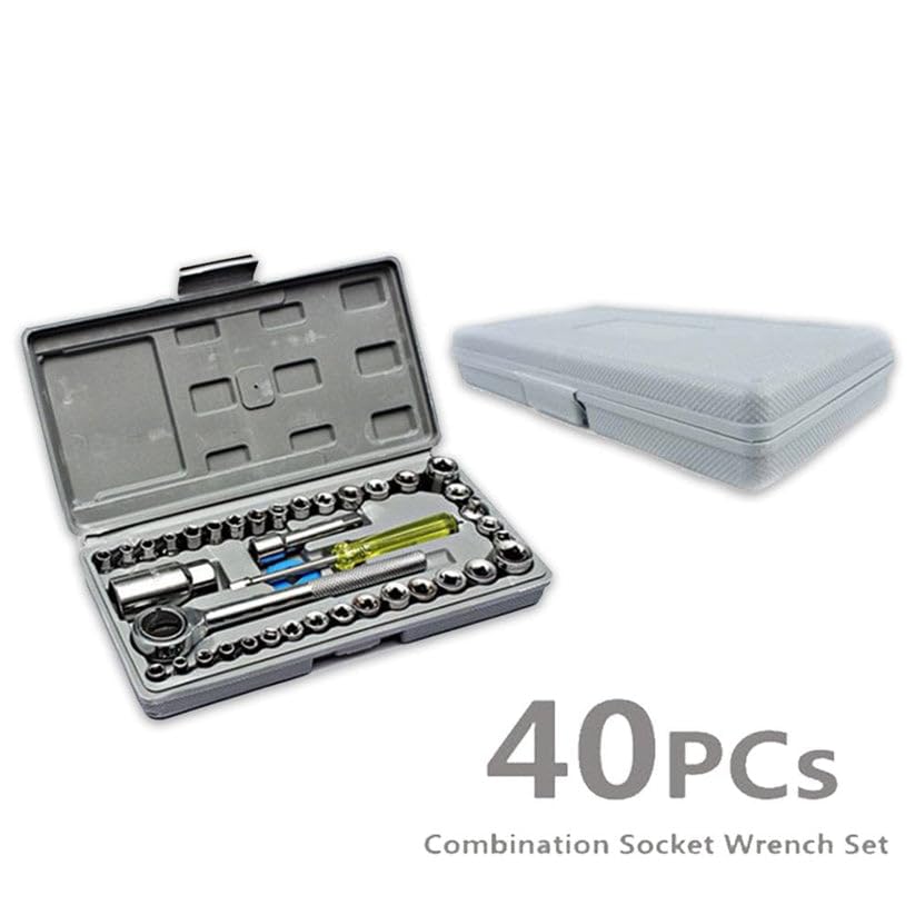 Image of Socket Combination Toolkit (40 pcs) Designed for Simple handling fits Common Home use usable in Multiple Settings