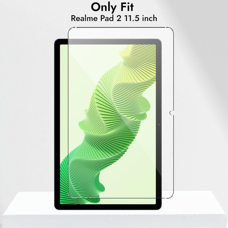 Image of compatible with Realme Pad 2 11.5Inch Tab Tempered Glass Screen Protector Guard Full Screen Coverage Edge to Edge with Easy Installation kit | Anti-Scratch & Smudge Proof | Premium 11.5 inch (Pad2)