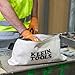 KLEIN TOOLS 62042 16-Inch Zipper Bag, Extra Long, No. 10 Canvas, Heavy Duty Tool Bag, 3-Inch Stand-Up Bottom, Multipurpose for Tools or Crafts