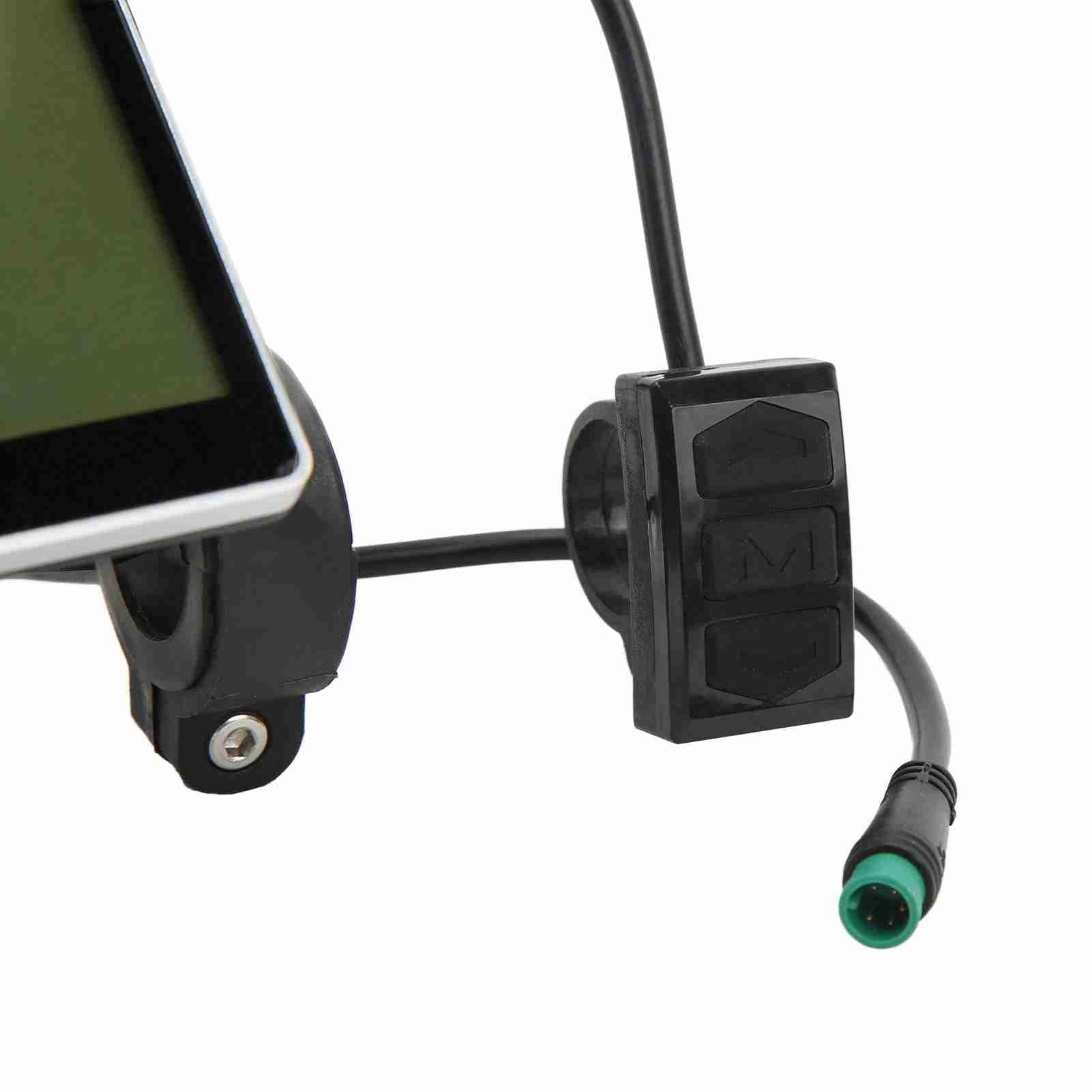 Misuratore LCD Bici elettrica, 5 Pin, 24V/36V/48V/60V, Pannello Impermeabile per Scooter