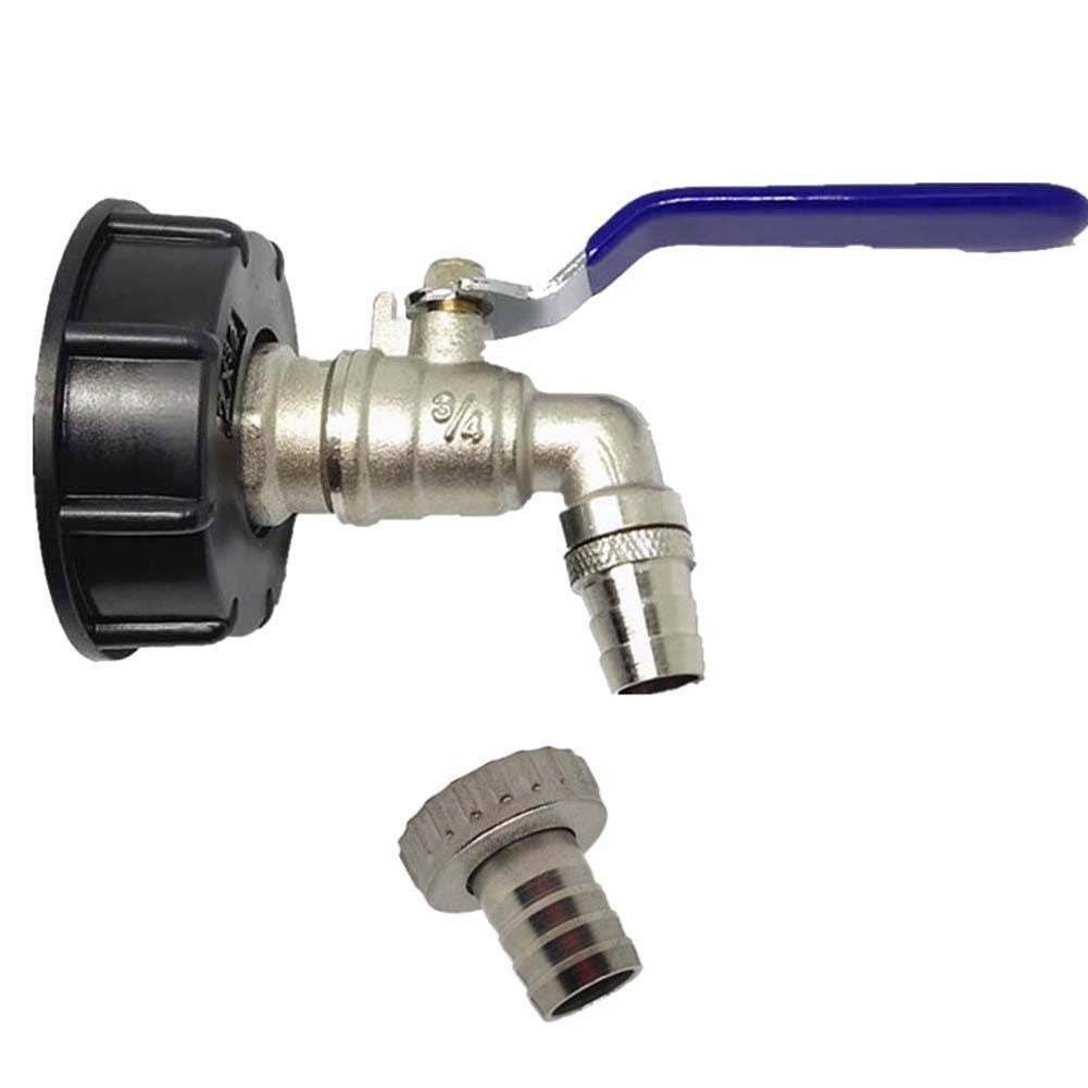 Do złączy domowych do ogrodu Irr 3/4 Cal adapter Adapter kran drut IBC Adapter zbiornika wymiana kranu złączka montażowa zawór (A)