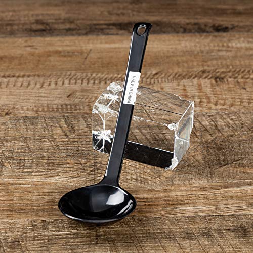Asian Home Black Melamine Japanese Long Handle Spoons For Ramen, Soup thumb #3