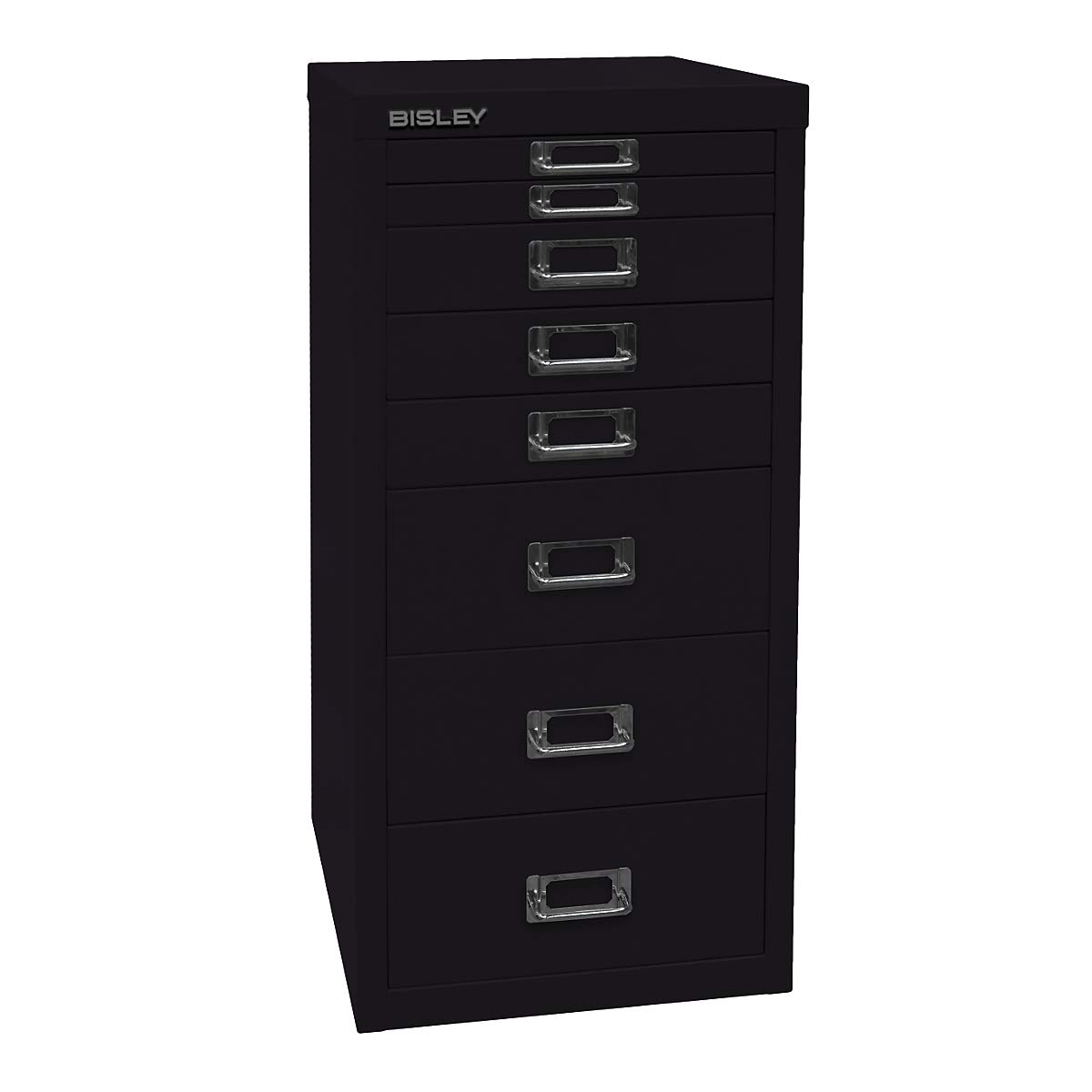 Bisley multid rawer, 29er Serie, DIN A4, 8 cajones, Metal, 603 Naranja, 38 x 27.9 x 59 cm