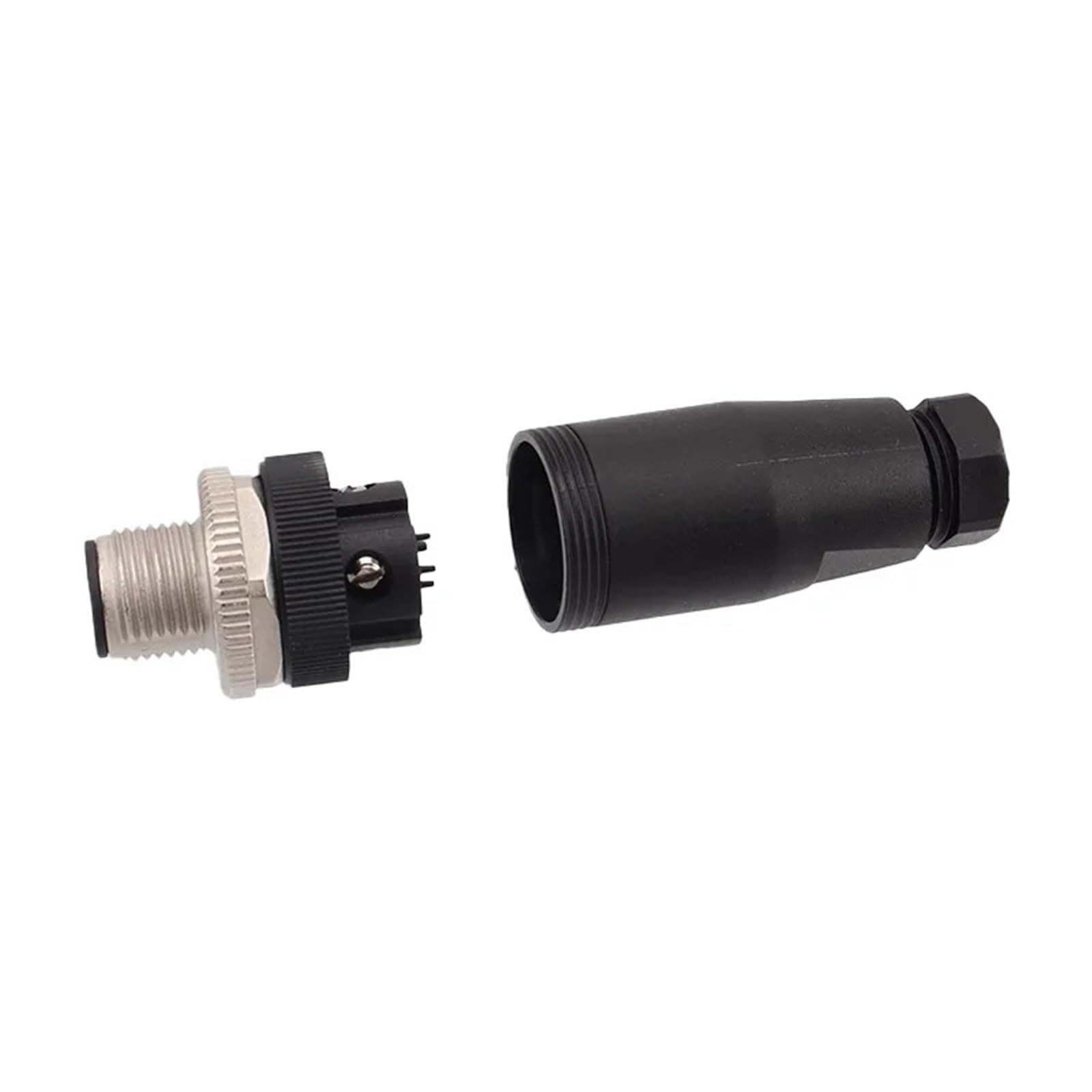 Zylindrischer M12-Sensorstecker