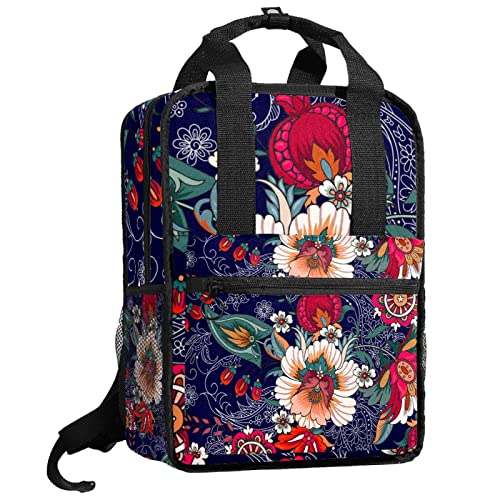 Sac à dos garçon violet motif papillon pour l'école et les sorties de week-end