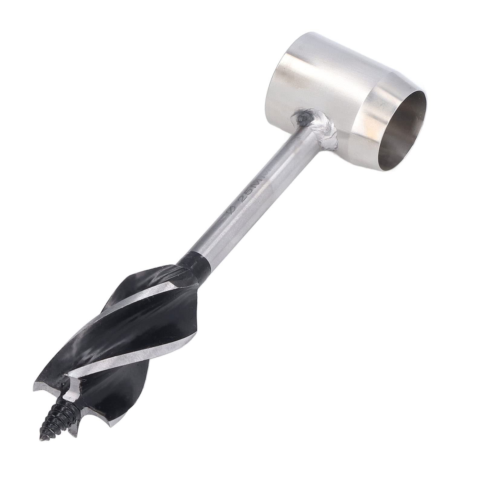 Broca de madera de acero de alta velocidad para bushcraft, llave de barrena manual para carpintería, camping y supervivencia; herramienta para colonos con orificio en la punta para