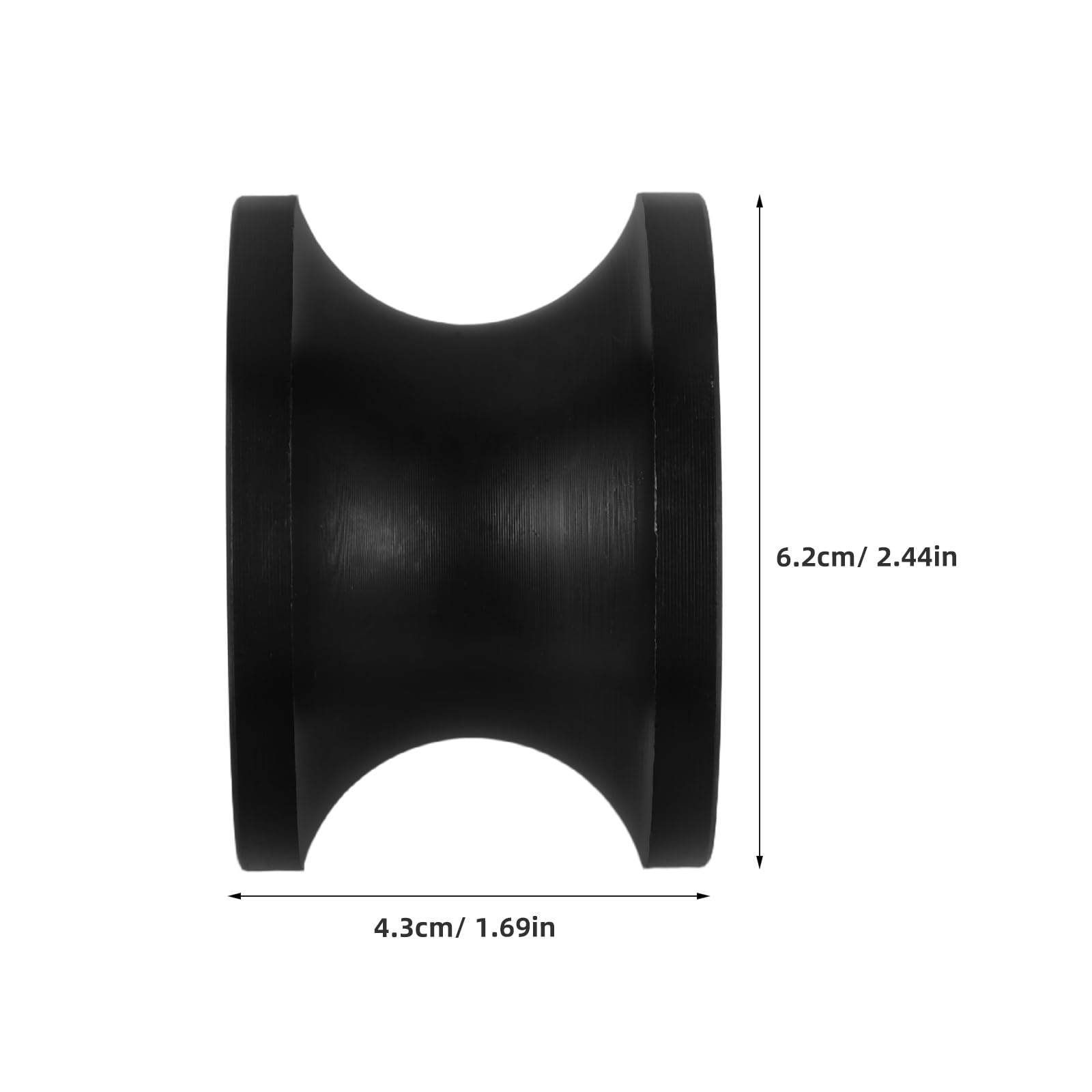Toddmomy Nylon Ankerrolle 62x43mm Bugführungsrolle für Kleine Boote und Segelboote Nautische Ankerleinenrolle mit Geringem Kettenwiderstand Vielseitige Bugrolle für Wasserfahrzeuge