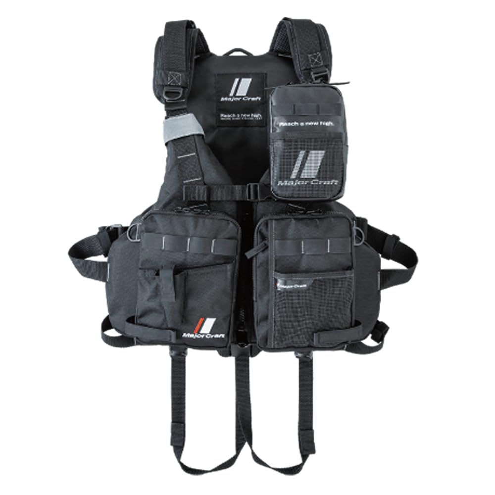 Major Craft おかっぱりゲームベスト フィッシングベスト ブラック Major Craft おかっぱりゲームベスト フィッシングベスト ブラック