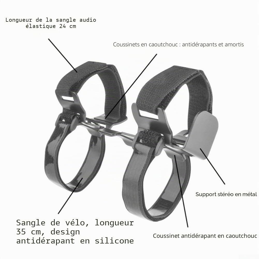 ZYWUOY Support de haut-parleur de vélo avec porte-bouteille intégré pour JBL Charge 5 et Flip 5, compagnon parfait pour s'amuser en plein air