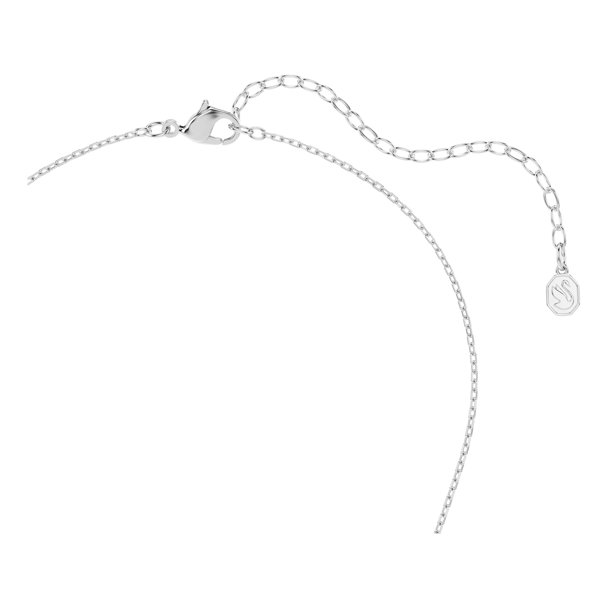 Swarovski Hyperbola Kollektion, Rundschliff, Weiß, Rhodiniert