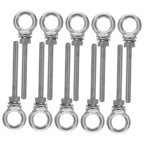 CHILDWEET 10Piezas Tuerca de Anillo Inoxidable Colgar de Resistente Corrosión Instalar Marinas Construcción