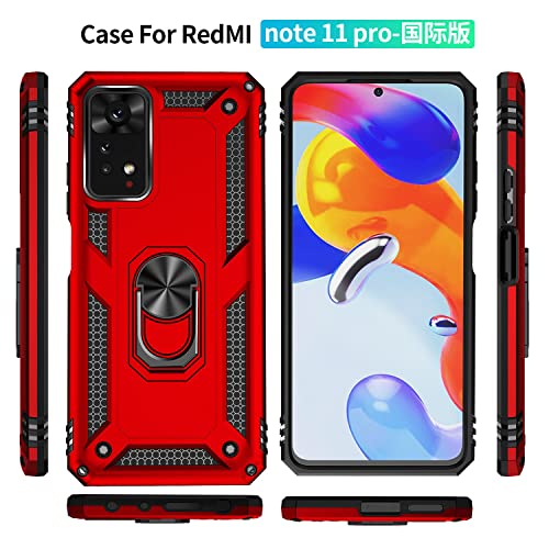 Coque Redmi Note 11 Pro anti-chute pour éviter les bris d'écran avec bague de maintien - 7