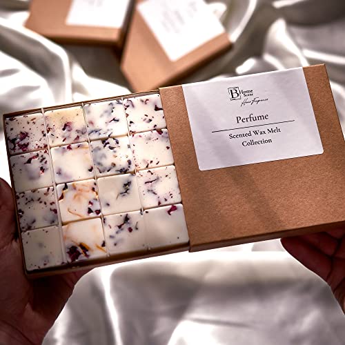 Botanical Wax Melt Collection - 12g x 16, Up to 160 Hour Burn, Gift Box Set, Handmade in UK, Soy Wax, with Dry Botanical Flower Petals (Perfume) - Image 4