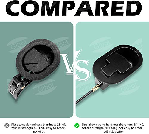 Gibot Sofa Replacement Parts, Universal Black Metal Pull Recliner Handle With Cable For Ashley And Major Recliner Brands Couch Style Pull Chair Release Handle #TOP2