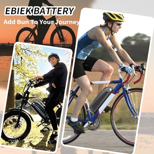 Image of Upgraded 48V /36V Lithium ebike Battery 12Ah /20Ah, Built in 30ABMS, Including Charger, XT60 Connecting Cable, for 100W-1500W DIY Projects (48V12AH)