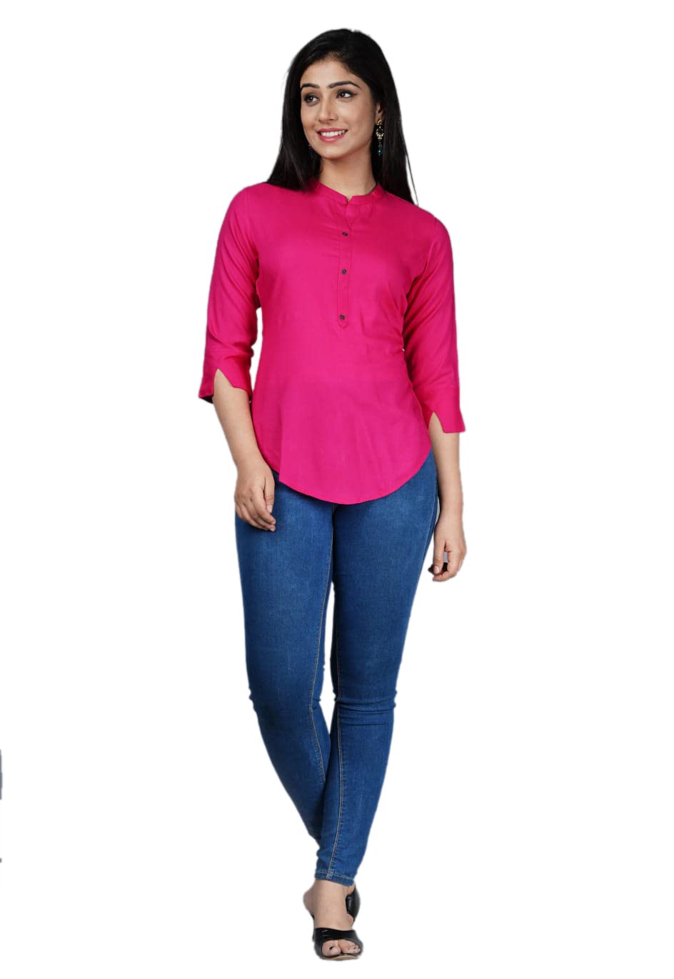 GenericCMS Enterprises Casual Printed Women (Pink TOP_XXL)