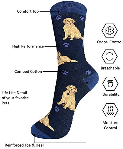 Pet Lover Socks - Fun - All Season - One Size Fits Most - For Women And Men – Dog Gifts (Golden Retriever) - Image 2