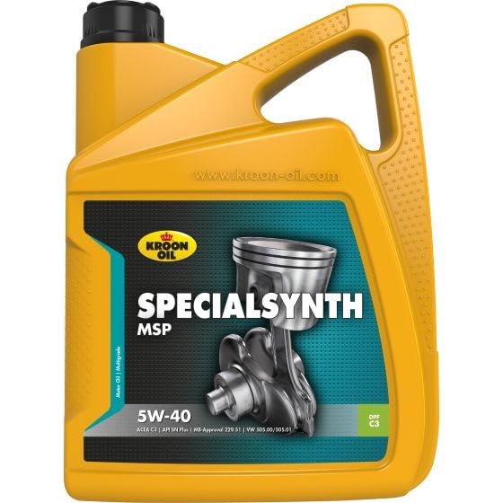 KROON OIL Motoröl 5W-40 Specialsynth Synthetiköl Motor Öl ACEA C3 API SN Plus MSP 4L Kompatibel mit VW Golf 7 Schrägheck 5G1, BQ1, BE1, BE2 Golf 4 Schrägheck 1J1 Golf 5 Schrägheck 1K1 POLO 9N