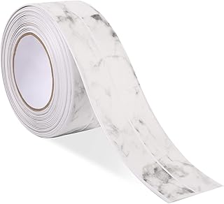 Self Adhesive Toilet Caulk Tape for Bottom of Toilet Caulk Strip Caulk Sealer Bathroom Sealing Strip Tape Waterproof Shower Sealant Strips Caulking Tape for Bathtub 1.5"×10.5Ft
