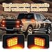Raryloy Amber Rechargeable LED Flashing Beacon Lights for Vehicles Magnetic Trailer Lights Wireless Portable Surface Mount Led Warning Emergency Magnetic Strobe Light for Trucks Car Tractor Tow, 2PC