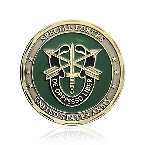 Moneda conmemorativa USA Army Special Forces Green Beret miniatura 4