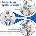 Toilet Seat Riser for Seniors, Raised Toilet Seat with Handles, 8-Level Height & 3-Level Width Adjustment, Fits Most​ Body Sizes and Toilets, for Pregnant & Disabled