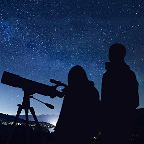 Telescopio astronómico refractor para principiantes con tripié ajustable miniatura 7